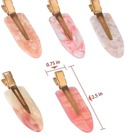 Hair Clips 2 Piece Sets for Styling, Acrylic Resin, Hairstyle Accessory Gift Ideas