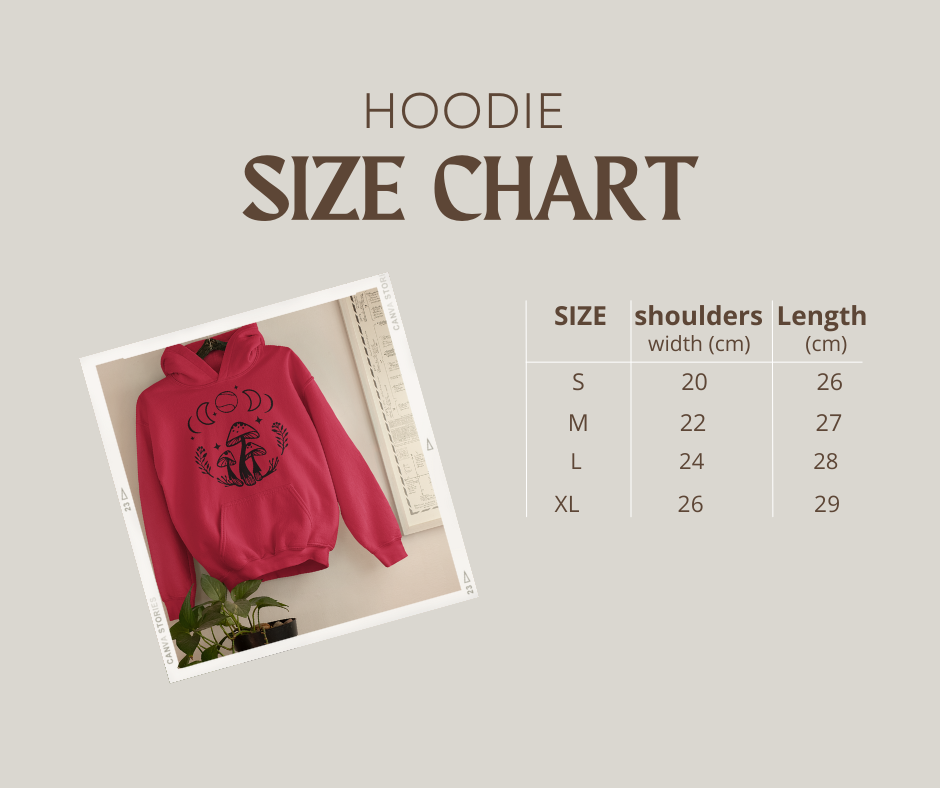 Boho Tennis Mushroom Hoodie, Lunar Graphic for Girls Women
