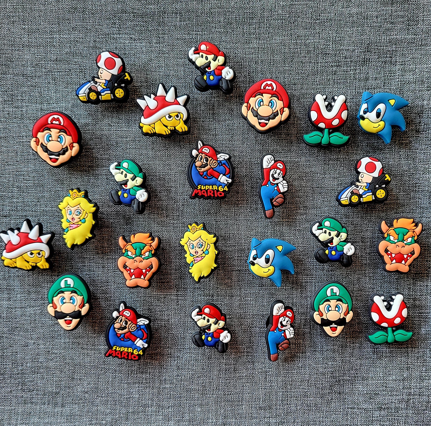 Super Mario Bros Shoe Charms for Croc Shoes & Bracelets