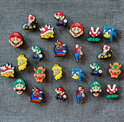 Super Mario Bros Shoe Charms for Croc Shoes & Bracelets