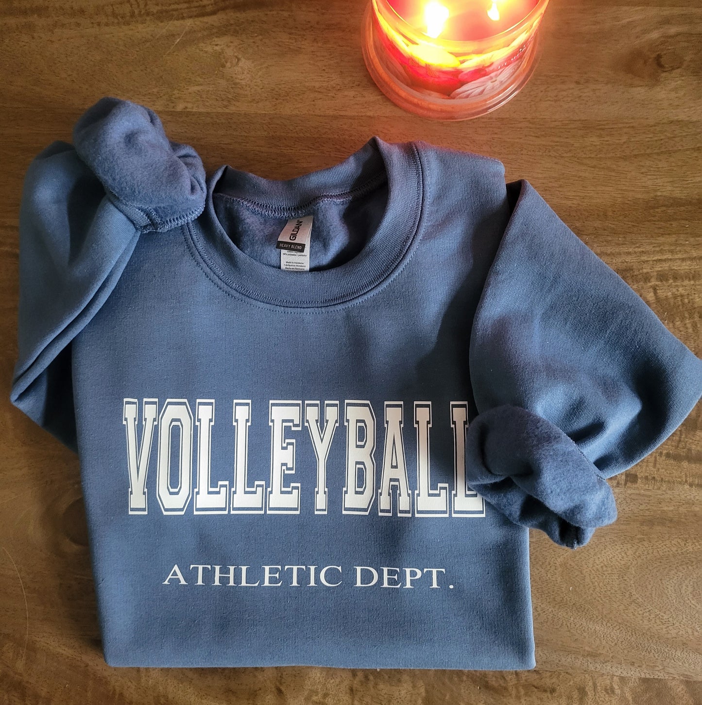 Varsity Print Athletic Department Volleyball Sweatshirt Unisex, Gift Idea, Team Sport, Beach Volleyball Sweatshirt