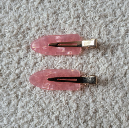 Hair Clips 2 Piece Sets for Styling, Acrylic Resin, Hairstyle Accessory Gift Ideas