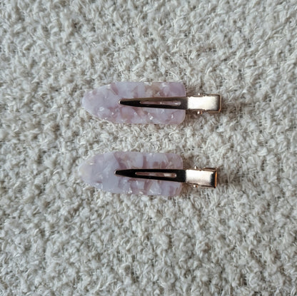 Hair Clips 2 Piece Sets for Styling, Acrylic Resin, Hairstyle Accessory Gift Ideas
