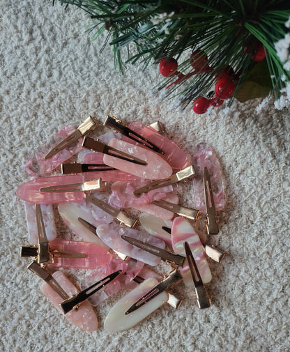 Hair Clips 2 Piece Sets for Styling, Acrylic Resin, Hairstyle Accessory Gift Ideas