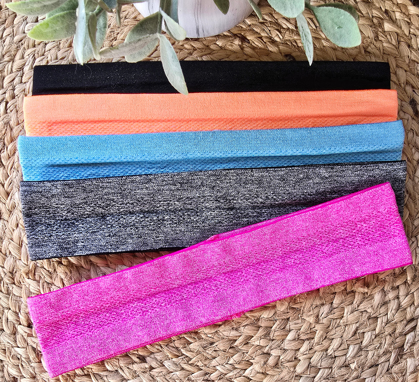 Soft Stretch Athletic Headband for Women, Non-Slip Seamless Design