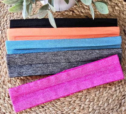 Soft Stretch Athletic Headband for Women, Non-Slip Seamless Design