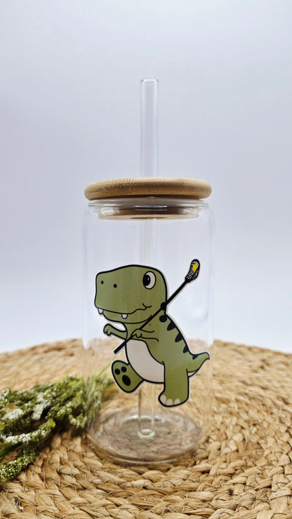 Personalized Girl Plus Sports Lacrosse Tumbler with Bamboo Lid