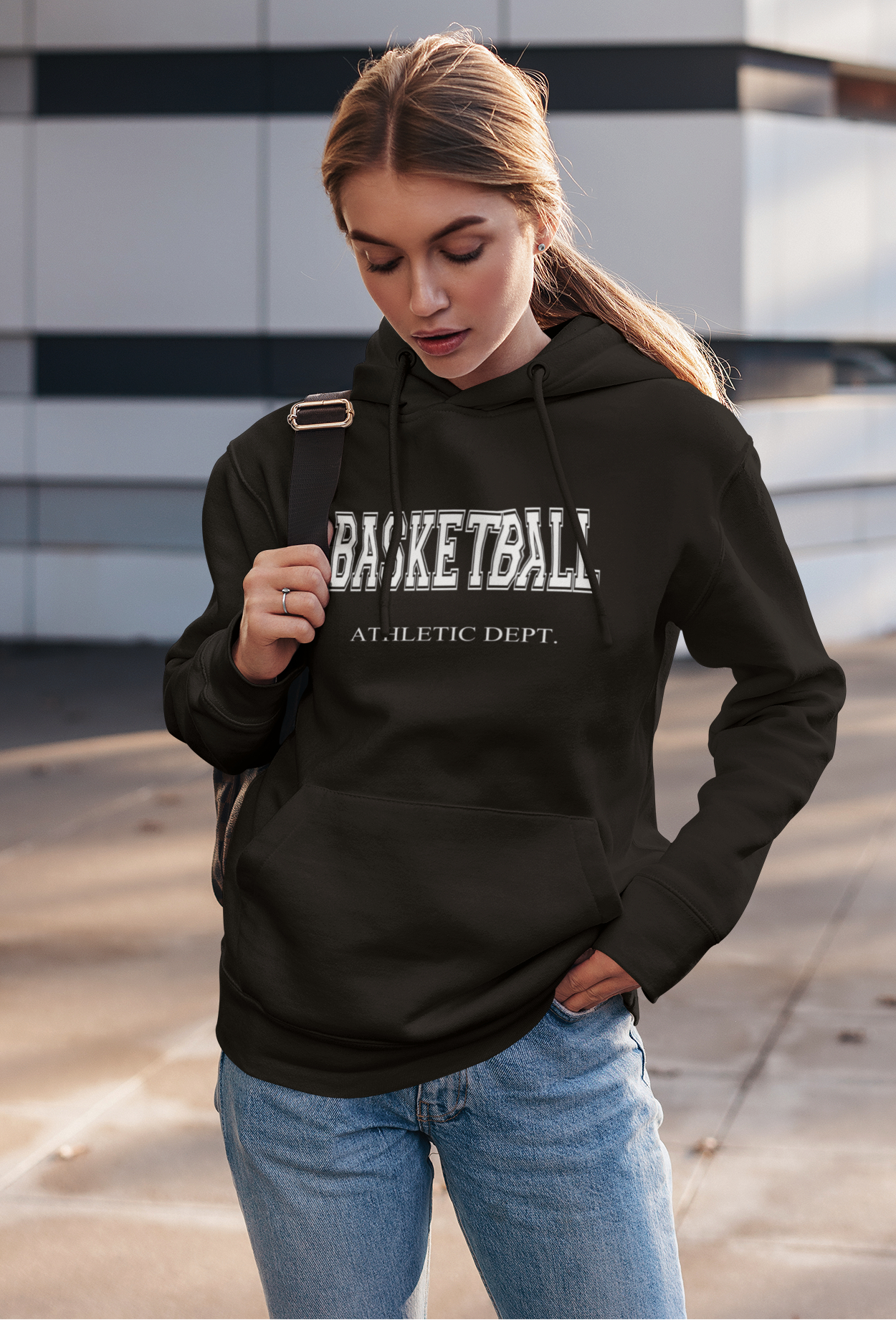 Varsity Athletic Department Basketball Hoodie, Baller Hoodie Gift Idea