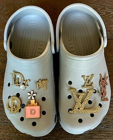 croc jibbitz charm, personalized croc charm, name croc charm, monogram croc  shoe