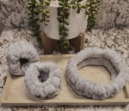 3-piece Makeup & Skincare Wash Head Band - Spa Headband Set for Washing Face