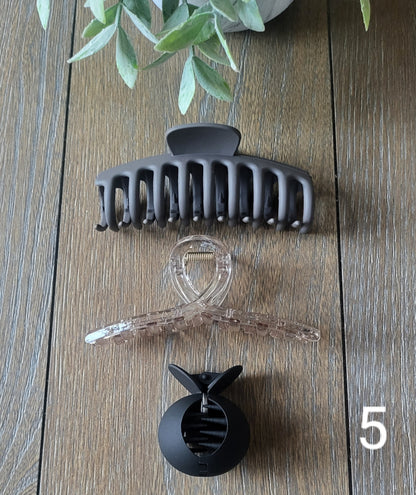 3 piece Set Claw Clips for Long Hair Styling, Everyday Wear Women Girls, Christmas Gift Ideas