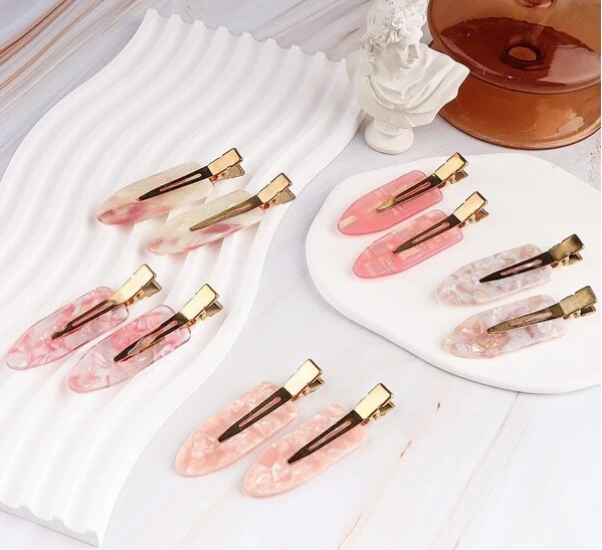 Hair Clips 2 Piece Sets for Styling, Acrylic Resin, Hairstyle Accessory Gift Ideas