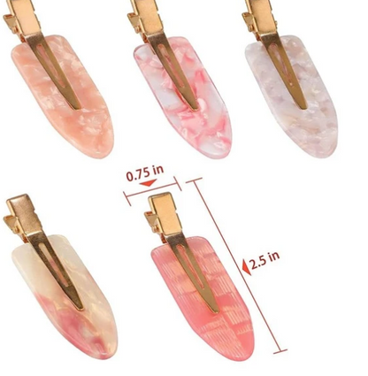 Hair Clips 2 Piece Sets for Styling, Acrylic Resin, Hairstyle Accessory Gift Ideas