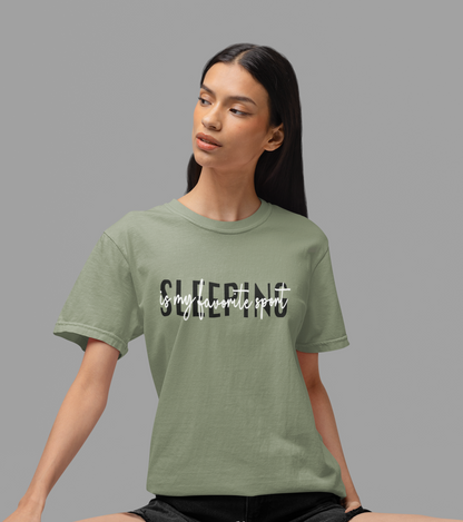 Sleeping Is My Favorite Sport Tee, Rest Day Shirt for Athletes, Sleep Is My Sport