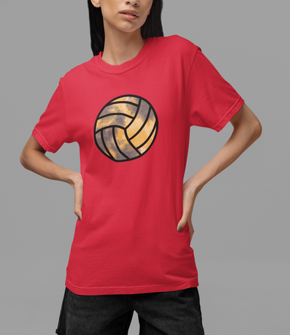 Tie-dye Volleyball Crew Neck Tee for Girls Women, Beach Volleyball, Volley Season