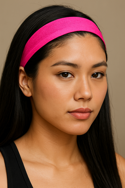 Soft Stretch Athletic Headband for Women, Non-Slip Seamless Design