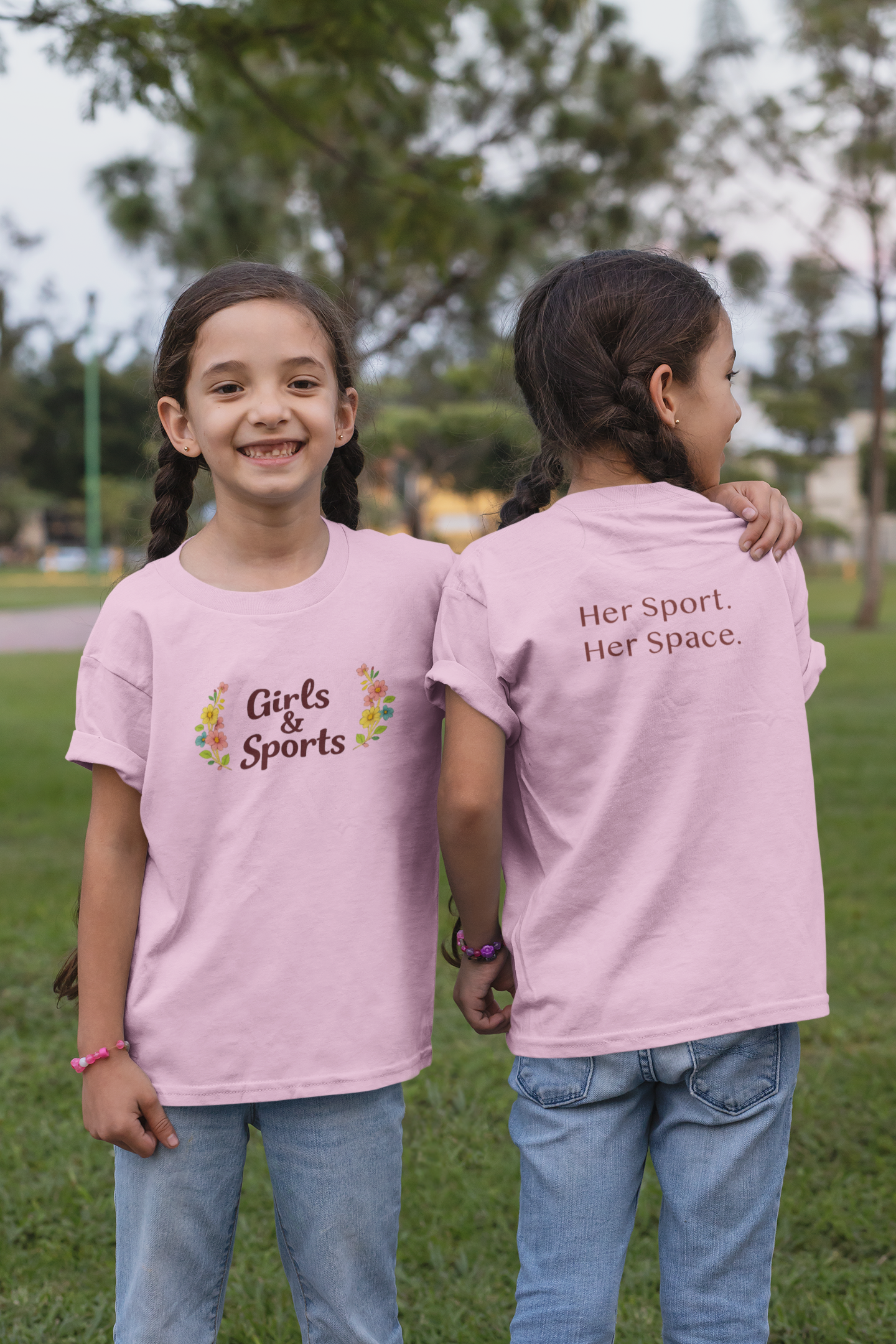 Girls & Sports "Her Sport. Her Space." Save Women's Sports Tee