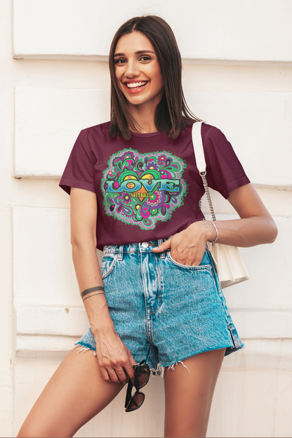Colorful Softball Love T-Shirt Softball Player Softball Season