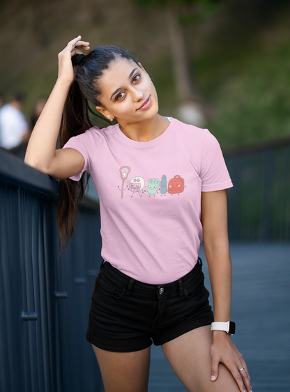 Girls Lacrosse Graphic Tee Sporty LAX Apparel
