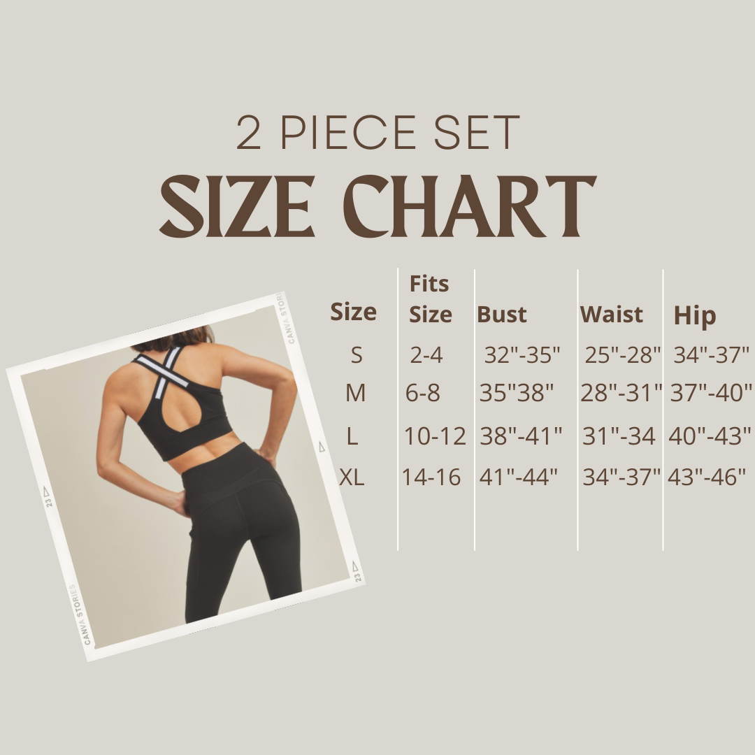 Criss Cross Sports Tank and Legging Set, Gym Yoga Running Lounge Sportswear