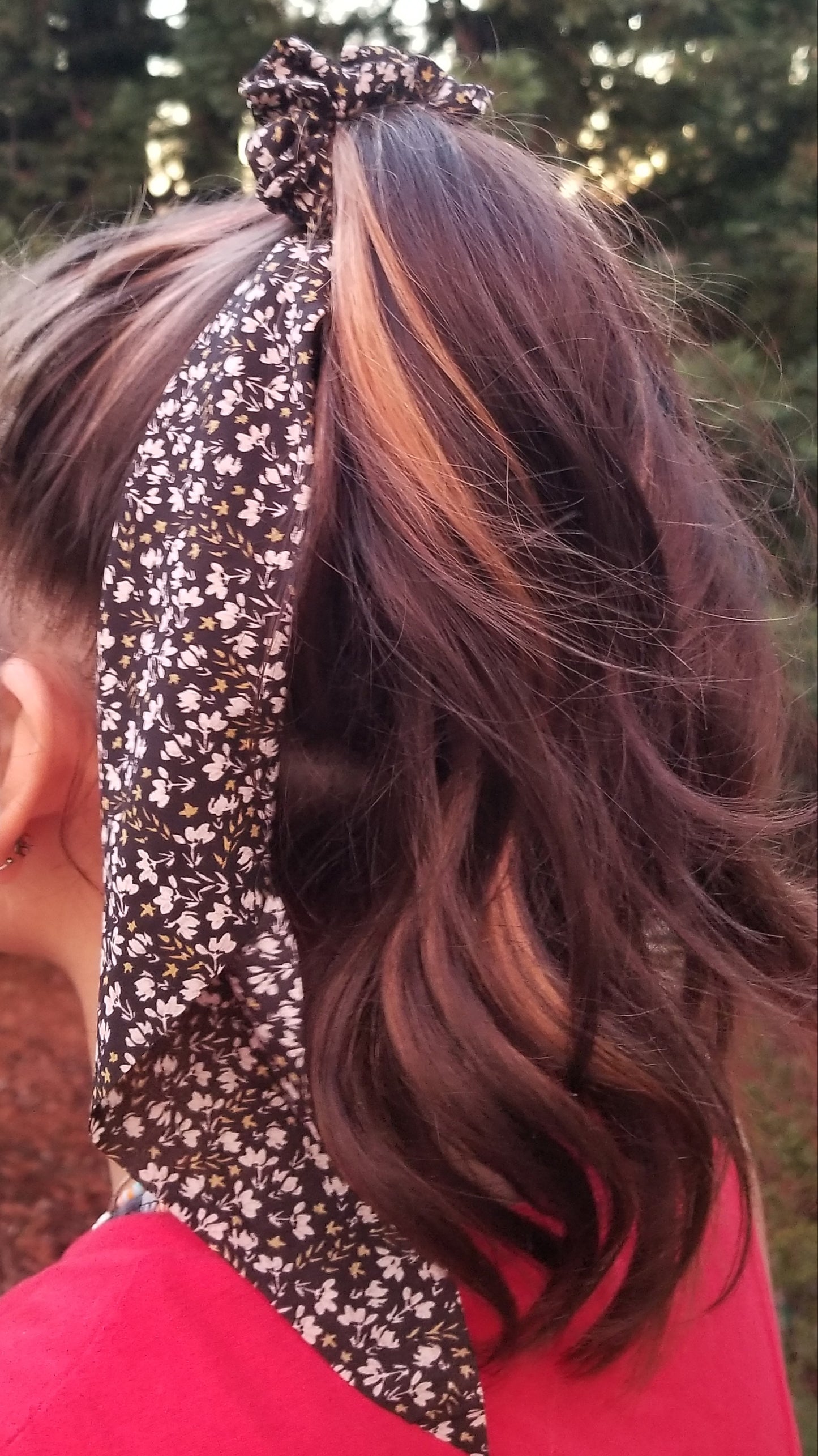 Scrunchie Scarf Tail for Girls Women, Hair Accessory