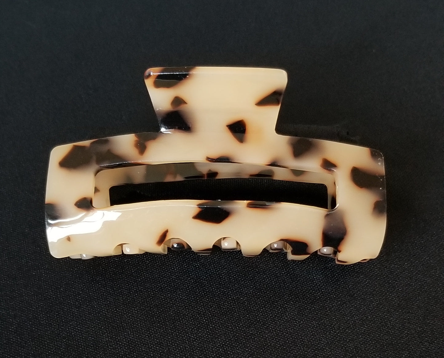 Large 3.1" Hollow Celluloid Acetate Claw Tortoise Hair Clip for Girls Women