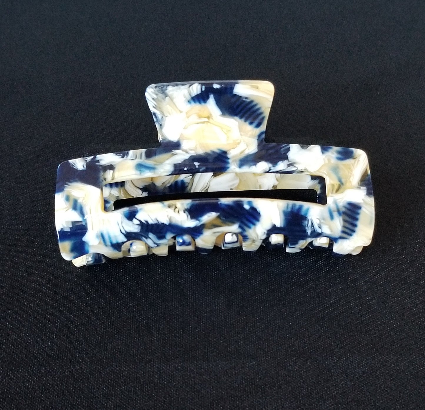 Large 3.1" Hollow Celluloid Acetate Claw Tortoise Hair Clip for Girls Women