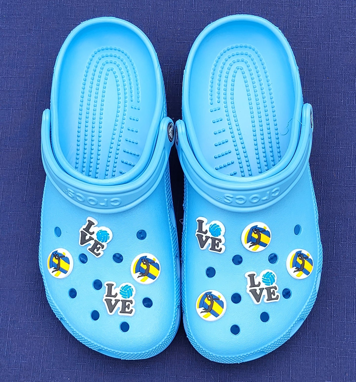 Volleyball Shoe Charms, Beach Volleyball Croc Shoes & Bracelet Jibbitz