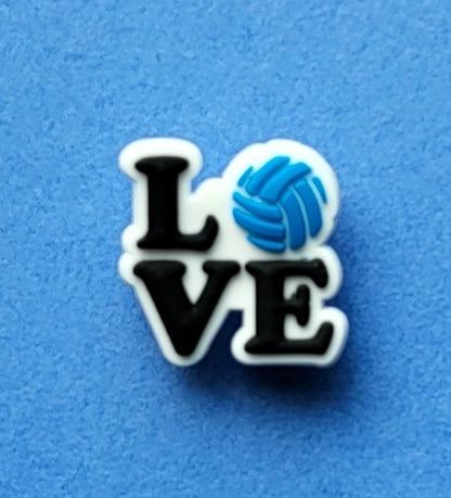 Volleyball Shoe Charms, Beach Volleyball Croc Shoes & Bracelet Jibbitz