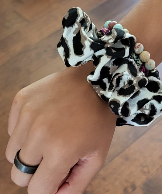 Secret Pocket Scrunchie Hidden Zipper Soft Hair Tie for Girls Women