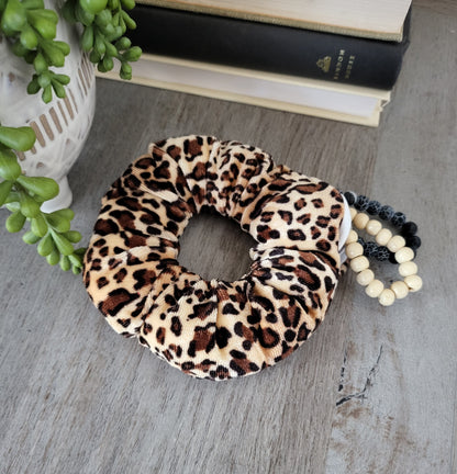 Secret Pocket Scrunchie Hidden Zipper Soft Hair Tie for Girls Women