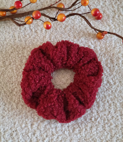 Faux Sherpa Fall Winter Scrunchies Teddy Bear Scrunchies Hair Accessories