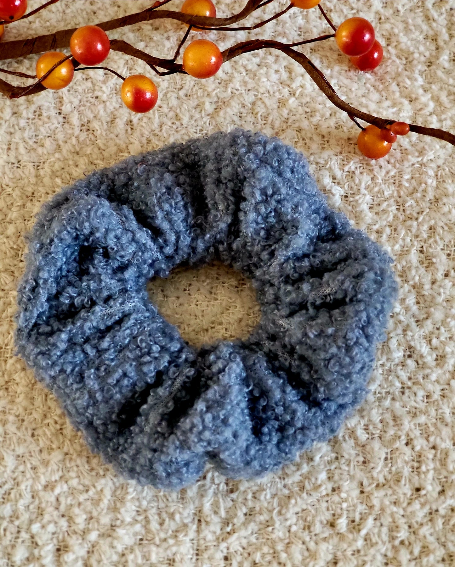 Faux Sherpa Fall Winter Scrunchies Teddy Bear Scrunchies Hair Accessories