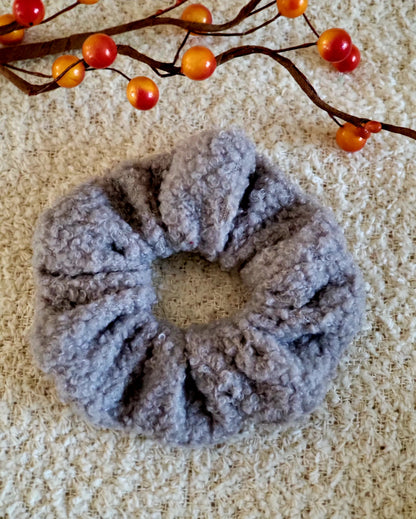 Faux Sherpa Fall Winter Scrunchies Teddy Bear Scrunchies Hair Accessories