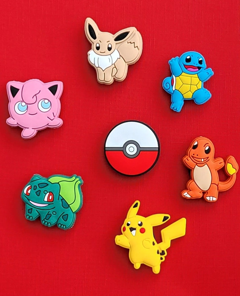 Chaveiro Tipo Crocs Jibbitz Pokemon Fofo De Botão DIY - Escorrega o Preço