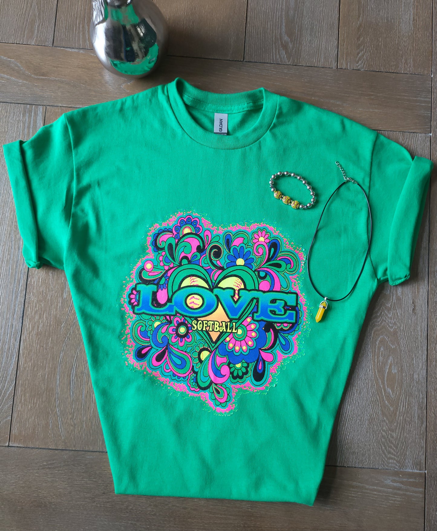 Colorful Softball Love T-Shirt Softball Player Softball Season
