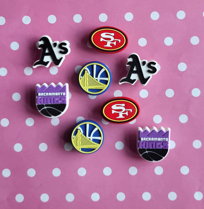 Northern Ca Bay Area League Teams Shoe Bracelet Charms