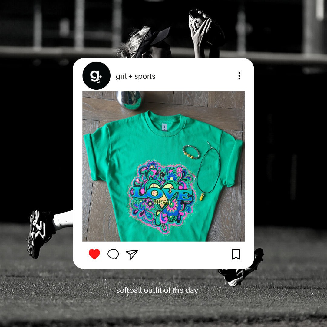 Colorful Softball Love T-Shirt Softball Player Softball Season