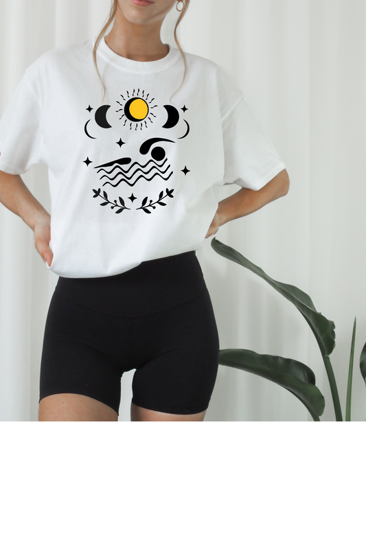 Sunrise Swim Tee, Salty Life, Swimming Gift Tee, Girls/Ladies Swimming T-shirt