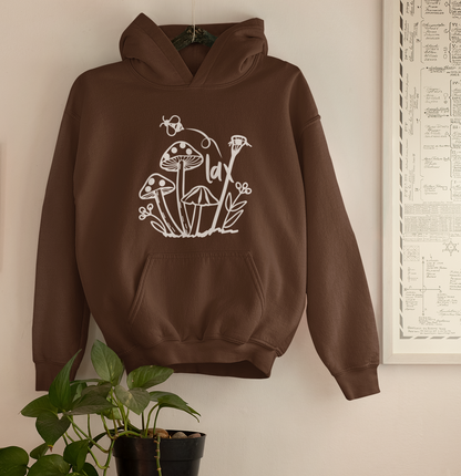 Boho Lacrosse Bee Mushroom, Lunar Graphic Pullover Hoodie for Girls Women