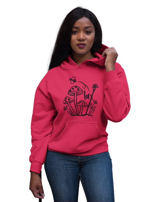 Boho Lacrosse Bee Mushroom, Lunar Graphic Pullover Hoodie for Girls Women