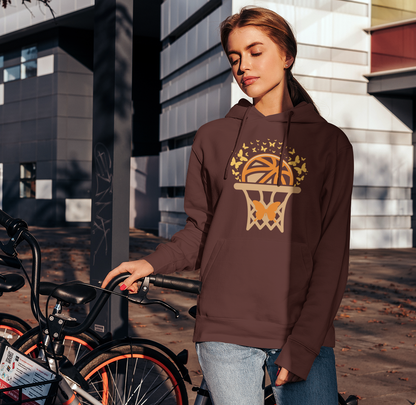 Butterfly Basketball Pullover Hoodie for Girls Women