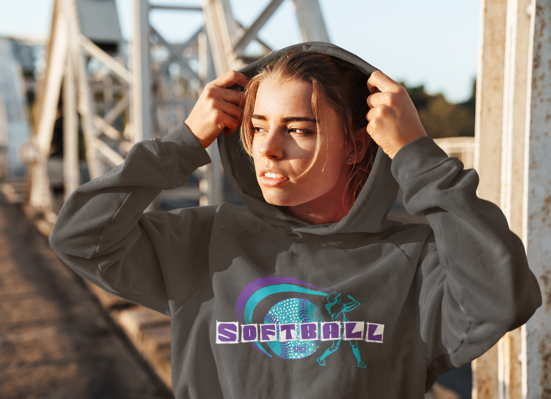 Girls clearance softball hoodie