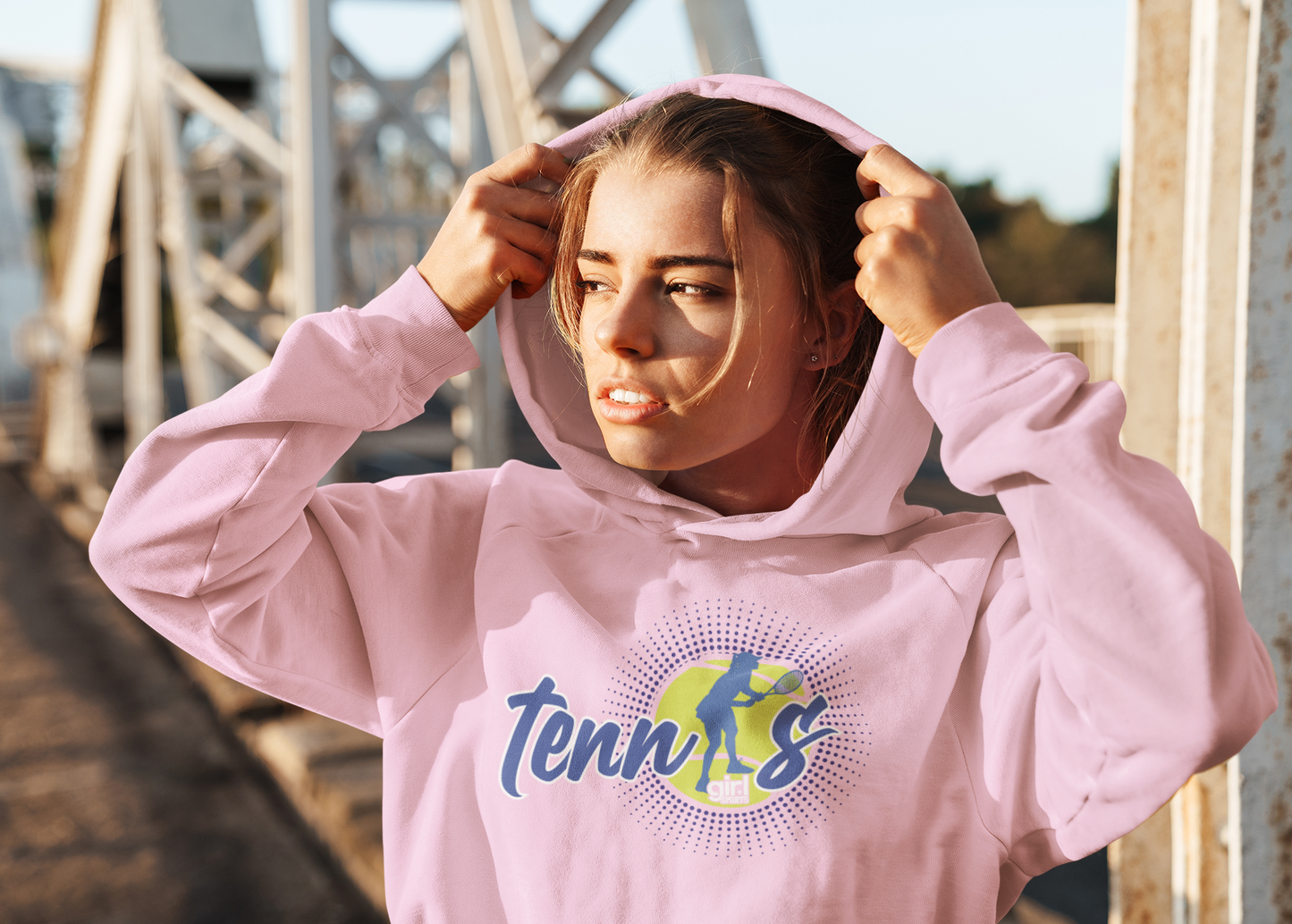 Sporty Girl Hoodie- Sporty Graphic Pullover for Women & Girls